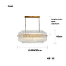 Axyaa Grand Hotel Crystal Pendant Light