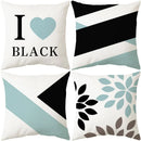 Axyaa Blue Geometric Pillowcase 45x45CM - Simple & Stylish Home Decor Fabrics