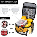 Axyaa Gudetama Cartoon Eggs Insulated Lunch Bag Eco-Friendly Thermal Cooler