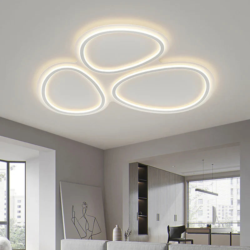 Axyaa Circular Lumines Panel Ceiling Light for Living Dining Room Decor