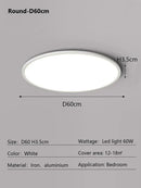 Axyaa Modern Round LED Dimmable Ceiling Light for Bedroom and Study Room