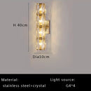 Axyaa Dimmable Crystal Ceiling Lamp for Elegant Living Room & Bedroom Decor