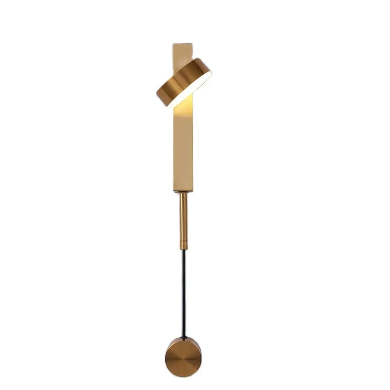 Axxya 9W LED Indoor Wall Sconce Golden Modern Rotation Dimmer Switch Lighting