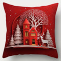 Axyaa Christmas 3D Pattern Pillow Cover for Sofa, Bedroom, Car