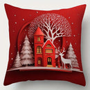 Axyaa Christmas 3D Pattern Pillow Cover for Sofa, Bedroom, Car