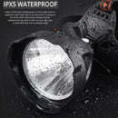 Axya LED Headlamp: Big Light Cup 18650 Rechargeable Waterproof Headlight.