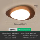 Axyaa Vintage Walnut Ceiling Light with Acrylic Shade