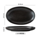 Axyaa Oval Ceramic Fish and Vegetable Dish for Home and Restaurant