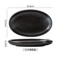 Axyaa Oval Ceramic Steamed Fish Dish - Large Size for Home and Restaurant