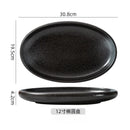 Axyaa Oval Ceramic Steamed Fish Dish - Large Size for Home and Restaurant