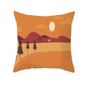 Axyaa Autumn Maple Leaves Pillow Cases with Fresh Print Flower Plant Custom Polyester Cover