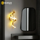 Axyaa Gold Copper LED Wall Sconce for Modern Reading Light