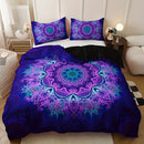 Axyaa Bohemian Mandala Duvet Cover Set - Soft, Breathable, HD Printing Bedding Set