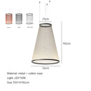 Axyaa Nordic Tassel Chandelier: Minimalist Line Art Pendant Lamp for Home Decor