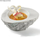 Axya Ceramic Tableware Set: Dinner Plate, Dessert Bowl, Rice Bowls, Sushi Plate, Sauce Dish