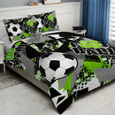 Axyaa Football Bedding Set: Duvet Cover & Pillowcase Set for Cozy Bedroom