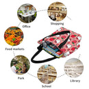 Axyaa Hello Kitty Tote Bag: Cute Kawaii Cartoon Top Handle Zipper Bag for Women