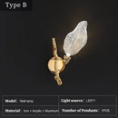 Axyaa Retro Luxury Leaf Chandelier Home Decor - Designer Bedroom Living Dining Room Pendant Light