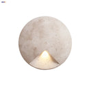Axyaa Nordic LED Wall Lights Round Yellow Stone Bedside Lamp