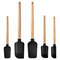 Axyaa Silicone Scrapers Set | High Temp Cream Cake Spatula | Kitchen Bakeware
