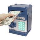 Axya Electronic Password Piggy Bank with Key Code Lock and Automatic Coins Counter