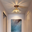 Axyaa Modern Nordic Clear Glass LED Ceiling Lamp for Home Decor