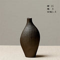 Axyaa Stone Pottery Flower Vase: Chinese Style Retro Ceramic Home Decor