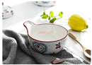 Axyaa Ceramic Breakfast Bowl - Small Family Cereal Baby Food Dish