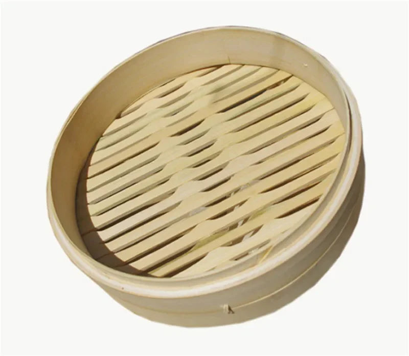 Axya Bamboo Steamer Set for Cooking Fish, Rice, Vegetables, and Snacks