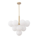 Axyaa Nordic Luxury Glass Chandelier LED Pendant Lights