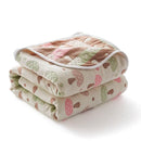 Axyaa Cotton 6-Layer Yarn Quilt - Soft and Cozy Gauze Blanket - Nap Blanket