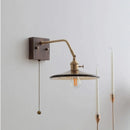 Axyaa Walnut Copper LED Wall Lights - Modern Bedroom Living Room Decor