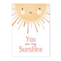 Axyaa Sun Wildflowers Rainbow Nursery Wall Art Print