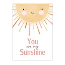Axyaa Sun Wildflowers Rainbow Nursery Wall Art Print