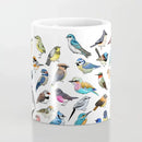 Axyaa Birds Coffee Mug 11oz Ceramic Tit Lover Gift Mug for Home & Office