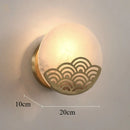 Axyaa Marble Wall Lamp Living Room Bedroom Chinese Style Lighting