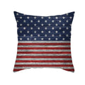 Axyaa LOVE USA Patriotic Letters Decorative Cushion Cover - Cartoon Style Home Decor Pillowcase