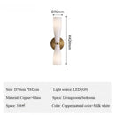 Axyaa Copper Wall Lamp for Living Room, Hallway, Bedroom - Minimalist Light Luxury