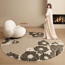Modern Axyaa Plush Rug: Soft, Fluffy Round Carpet for Bedroom, Living Room - Light Luxury Décor