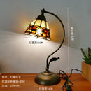 Axyaa Tiffany Agate Stone Table Lamp - Mediterranean Home Decor Luminaria