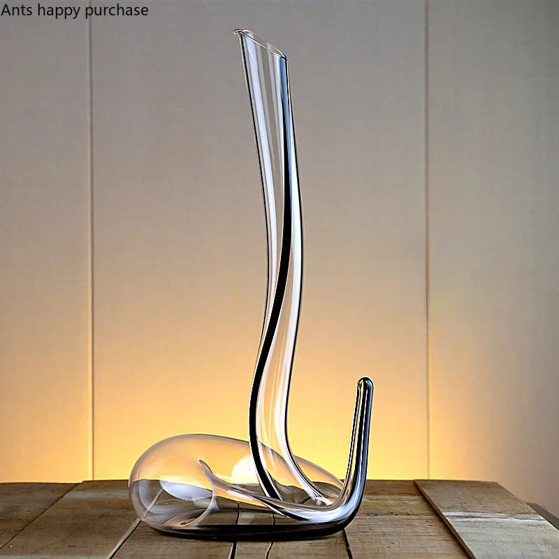 Axya Crystal Glass Wine Decanter Pitcher Snake Flagon Barware Bottle