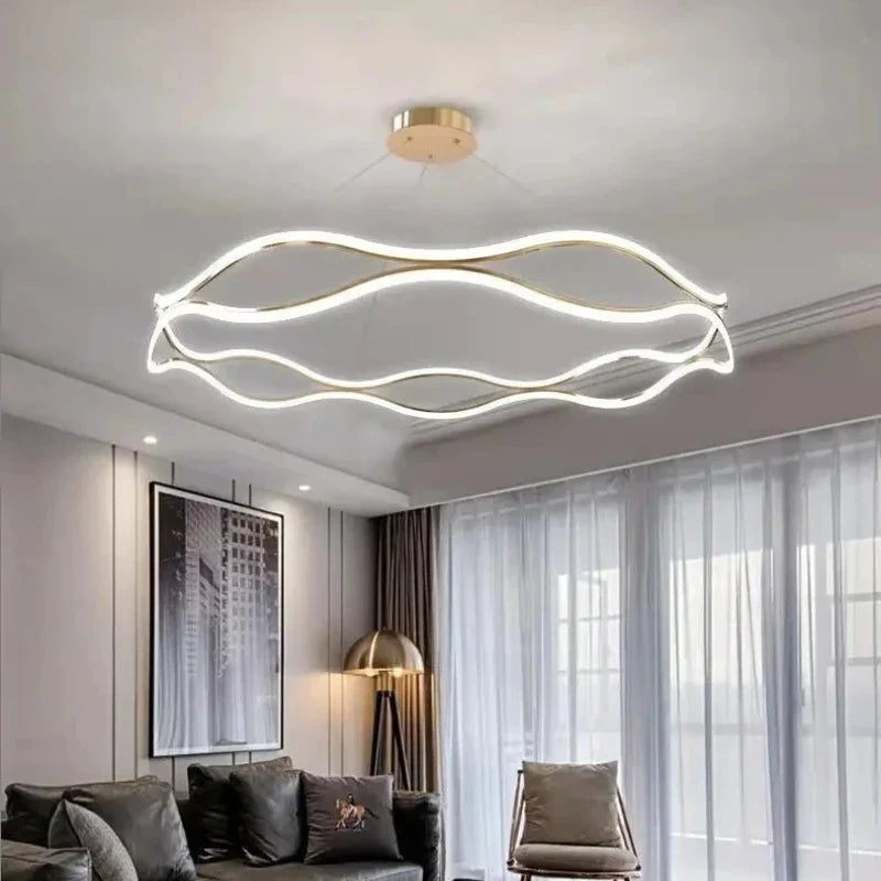 Axyaa Nordic Minimalist Ceiling Chandelier for Living and Dining Room