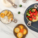 Axyaa Stainless Steel Thermal Lunch Box with Insulated Bag