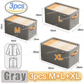 Axyaa Clothes Organizer: Large Capacity Wardrobe Storage Box for Pants, Jeans, Underwear, Socks