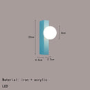 Axyaa Modern White Glass Metal Wall Light for Bedroom, Stairs, Restaurant Sconce