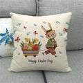 Easter Bunny Eggs Printed Pillow Covers 45x45cm - Axyaa Easter Decorations