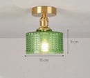 Axyaa Modern Glass Shade Ceiling Lights with E27 Holder
