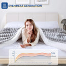 Axyaa Electric Blanket Twin Size - Reversible Faux Fur to Sherpa - 10 Heating Levels