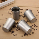 Axyaa Stainless Steel Retro Beer Mug: Double-Layer Coffee Cup for Outdoor Camping