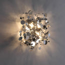 Axyaa Stainless Leaf Wall Lamp Sconce for Living Room Bedroom